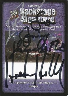 WWE RAW Deal Backstage Signature Auto Card HARDCORE HOLLY Rikishi