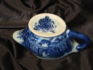 Flow Blue Tea For One Teapot with Strainer Vintage