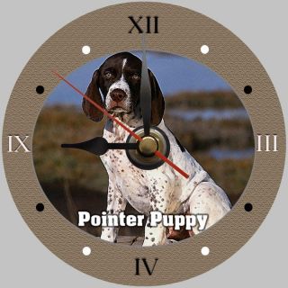 POINTER PUP PET DOG NEW Personalized COOL CD Clock HOT