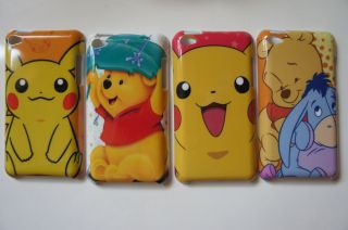 the Pooh & Pokemon Hard Cover Case for iPod Touch 4   Set of 4 pcs