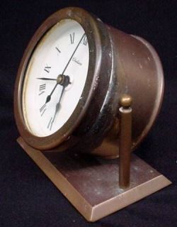 Chelsea Stuart Nautical Desk Clock 1987 ICI Heavy Brass Working Quartz