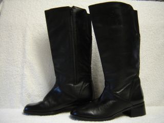 BLONDO Waterproof Winter BOOTS 9 Black Leather Size Zipper Fleece