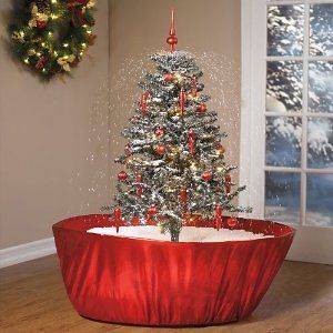 UNIQUE 55 Snowing SNOW Holiday Tabletop Christmas Tree With Music NEW