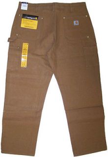 Carhartt Double Front Work Dungaree Original Fit Brown NWT