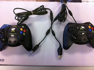 Lot of 2 Working DUKE Big Original Xbox Controllers First Party