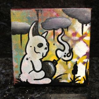 Bad Rabbit Painting Tattoo Flash Art Graffiti Art Outsider Art Lowbrow