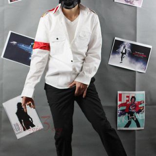 Michael Jackson CTE White Shirt W/ Armband, Gonna HAVE MJ costume