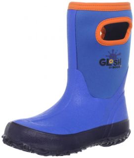 Bogs Girls Glosh Built In Handle Waterproof Rain Snow Boots Blue