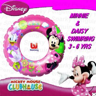 MOUSE & DAISY DUCK SWIM RING INFLATABLE SWIMMING GIRLS KIDS POOL