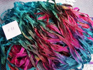 LUMINESSE GYPSY RIBBON COLOR #71 BEAUTIFUL HAND DYED VARIEGATED COLORS