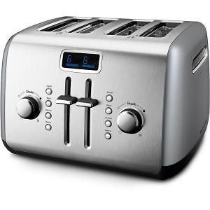 KitchenAid 4 Slice Toaster KMT422CU Silver NEW