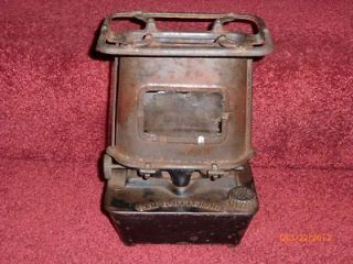 Antique Sam Utter Kerosene Oil Sad Iron Heater Stove Lamp
