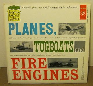 Planes TUGBOATS and Fire Engines CHILDRENS 10 Phonograph Record