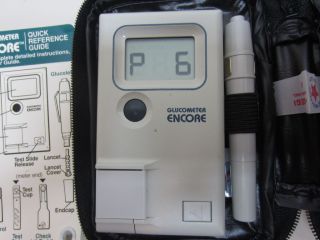 Glucometer model 5885 Blood Glucose Meter with Glucolet,case & manual