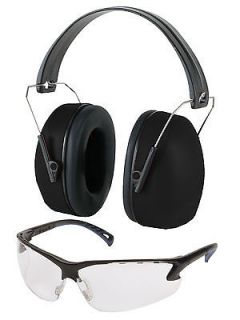 Pyramex Venture Gear Shooting Glasses & Noise Reduction Earmuff Combo