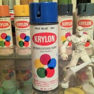 Blue Notch Top Vintage Spray Paint Can Krylon Rustoleum Borden Inc