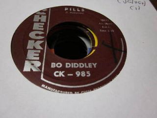 14C VG Bo Diddley pills Checker 985 side 2 call me 45 rpm VG br