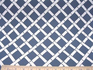 Discount Fabric Premier Cadence Lattice Blue/White Upholstery/Dra pery