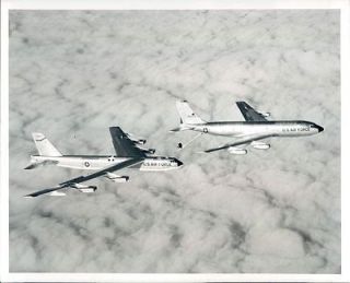 1963 Boeing KC135 Jet Stratotanker Refuels B52 Stratofortress Planes