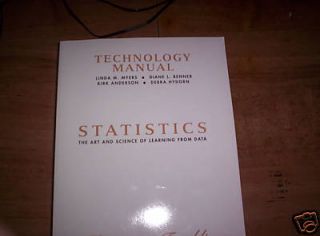 Technology Manual Statistics by Agresti & Franklin, 2007