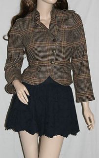 by Abercrombie Womens Wool Blend Blazer Jacket Coat Outwear $120