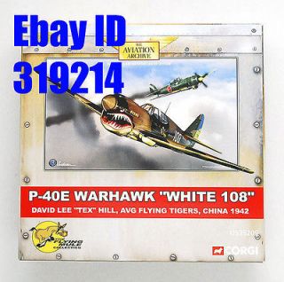 Newly listed * Corgi 1/72 US35209 P 40E Warhawk Flying Tigers Tex Hill