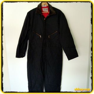 Vintage WALLS Blizzard Pruf USA Insulated Cotton Work Coveralls Mens L