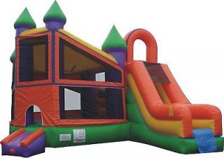 New Inflatable Bouncing Castle Slide Deluxe Combo Bounce House Moon