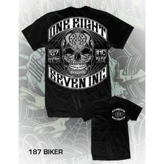 187 Inc SOA Biker T shirt Blk