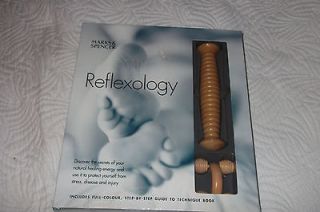 Sealed Boxed Reflexology set containing book, 2 rollers and chart