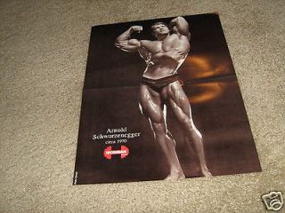 Arnold Schwarzenegger Bodybuilding IronMan Muscle Poster 1970