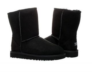 UGG Australia Classic Short Black Girls Winter Boots 5251 BLK