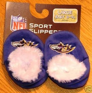 Baltimore Ravens Infant Baby Booty Booties Slippers