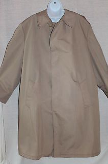 Mens beige trench coat Sz 50 big and tall  and Roebuck lined