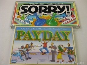 Set of Two Board Games Pay Day and Sorry #78666