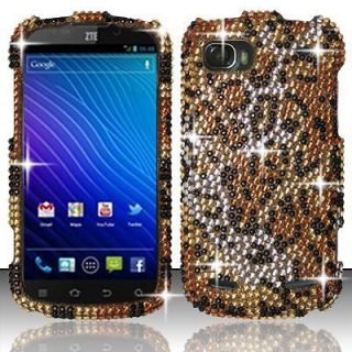 For Boost Mobile ZTE Warp Sequent N861 Cheetah Full Diamond Snap on