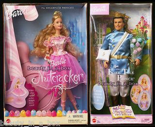 Princess Barbie Fairy Tale Prince Ken Ballerina Nutcracker Ballet Doll