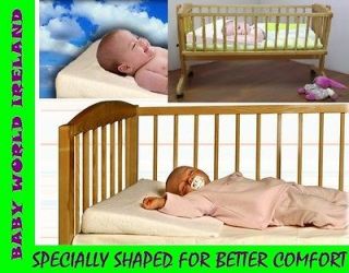 BABY MEMORY FOAM SAFETY REFLUX WEDGE PILLOW + TERRY COVER FOR CRADLE