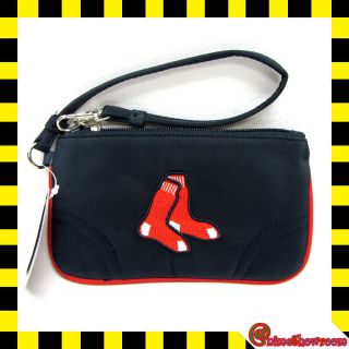 MLB Boston RED SOX Team Logo Licensed Womens Wristlet Wallet/Purse/B
