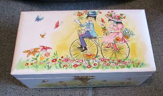 Vintage Farrington childs jewelry box with ballerina, musical