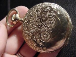 Antique Sun Dial Hunting Case Pocket Watch 6 Size NICE