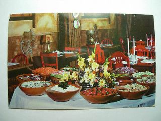 1957 SALAD BOWL RESTAURANT La Grange Illinois IL Postcard y7552