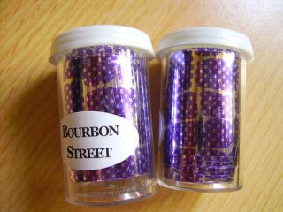BOURBON STREET GLITZY TRANSFER NAIL ART FOIL  adhesive, craft, lips