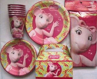 BALLERINA * party 1 table cover 18 plates cups sm treat boxes napkins