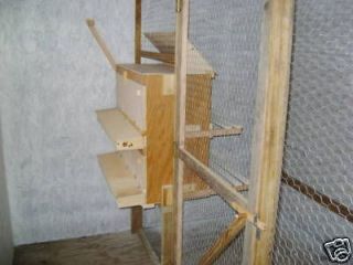 Chicken nest box w rear egg roll out, PLANS, MUST SEE