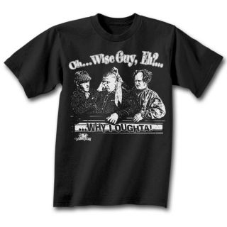 THREE STOOGES OhWise Guy, Eh? T Shirt **NEW