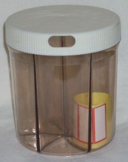 New Plastic Canister Vitamins Pill Jar Organizer Dispenser