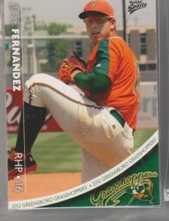 COMPLETE 2012 GREENSBORO GRASSHOPPERS TEAM SET MINOR LEAGUE LOW A