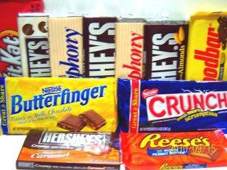 Large Size Candy Bar 11 Flavor Choices