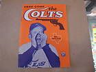 Houston Colt 45s Here Come Colts Carl Warwick bio pamphlet 1962 First